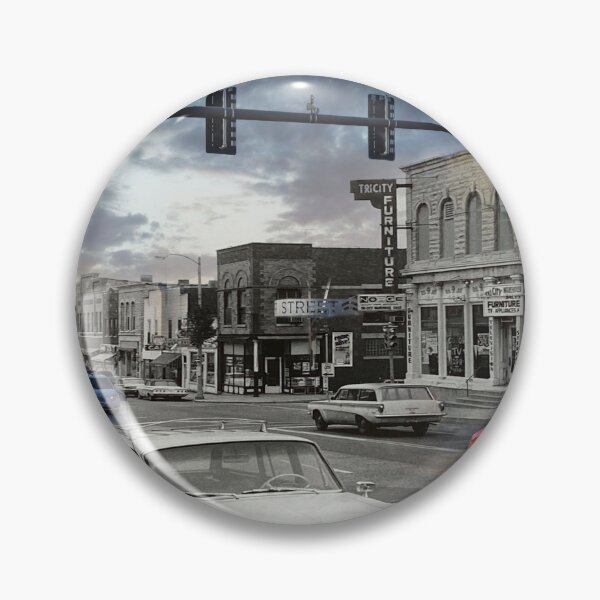 Item preview, Mashup Batavia, IL - Looking west on Wilson Street - SW Corner of Wilson & River Street (Illinois Route 25) designed and sold by Shumway  Studio.