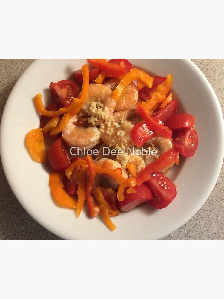 Thumbnail 3 of 3, Photographic Print, “Shrimp with Peppers, Please” ~ She Likes to Cook designed and sold by CarmelArtist.
