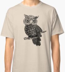 Cute Owl On Tree Classic T-Shirt