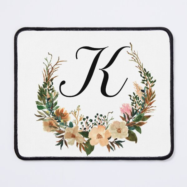 Item preview, Autumn Floral Monogram | Monogram Letter K designed and sold by JustSeasons.