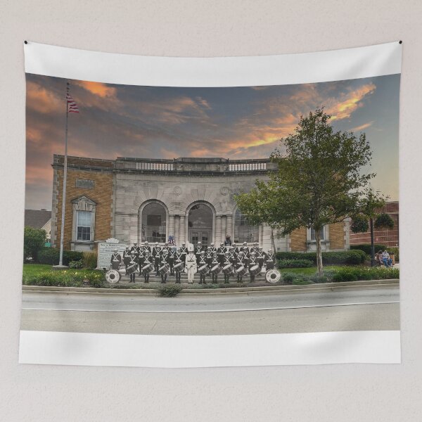 Item preview, Mashup Batavia, IL - American Legion Post 504 on the steps of the Batavia Post Office designed and sold by Shumway  Studio.
