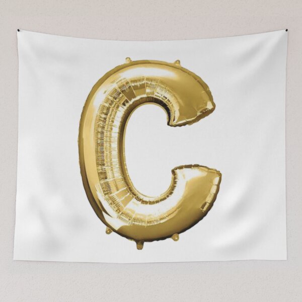 Item preview, Gold Foil Mylar Balloon Letter C designed and sold by ArcherAshleyArt.