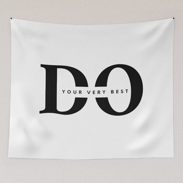 Item preview, DO YOUR VERY BEST - Black and white - Modern brand - minimalist design - motivational quote  designed and sold by Art4Motivation.