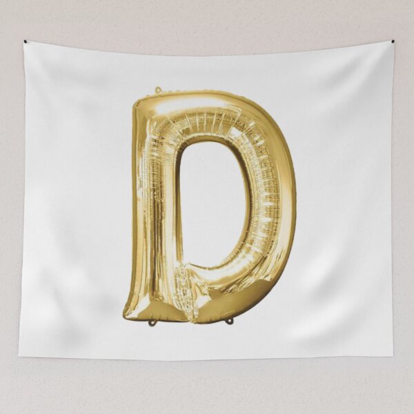 Item preview, Gold Foil Mylar Balloon Letter D designed and sold by ArcherAshleyArt.