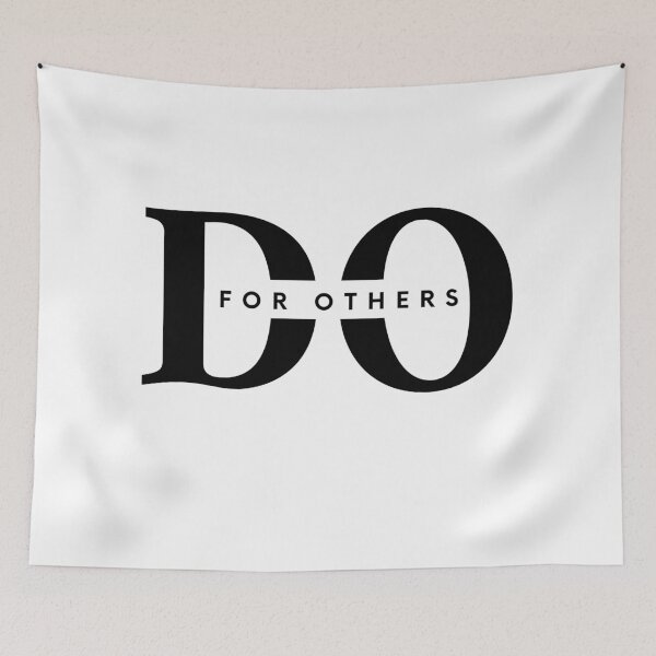 Item preview, DO FOR OTHERS - Black and white - Modern brand - minimalist design - motivational quote  designed and sold by Art4Motivation.