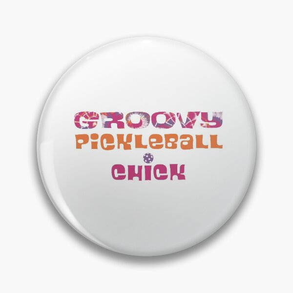 Item preview, Funny Womens Groovy Pickleball Chick designed and sold by whyitsme.