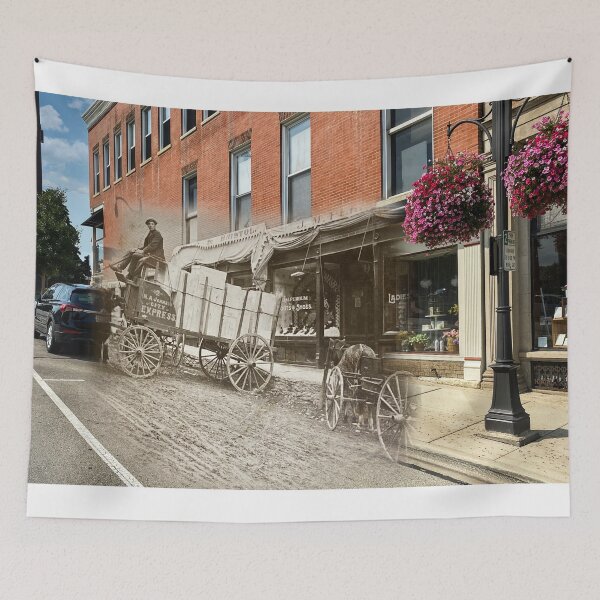Item preview, Mashup Batavia, IL - Horse and buggy on Wilson Street designed and sold by Shumway  Studio.