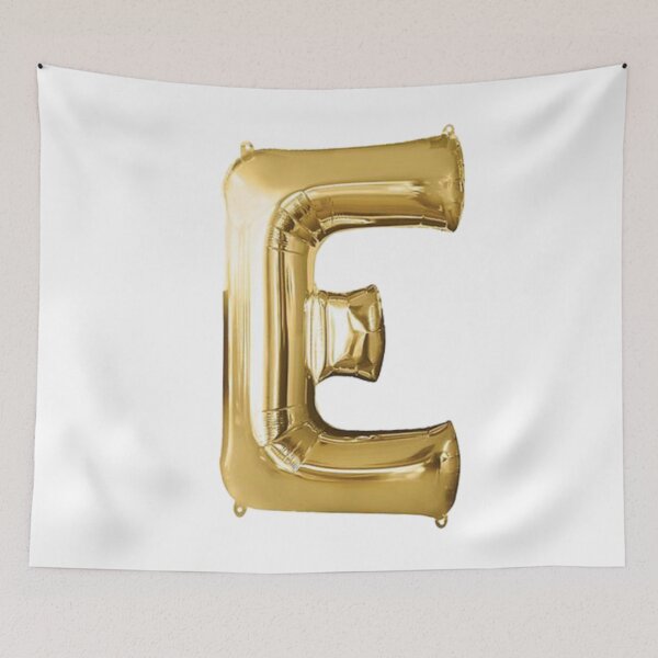 Item preview, Gold Foil Mylar Balloon Letter E designed and sold by ArcherAshleyArt.