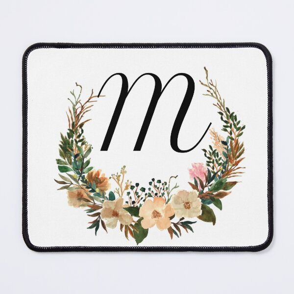 Item preview, Autumn Floral Monogram | Monogram Letter M designed and sold by JustSeasons.