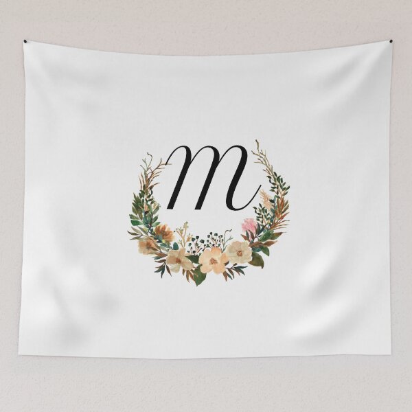 Item preview, Autumn Floral Monogram | Monogram Letter M designed and sold by JustSeasons.