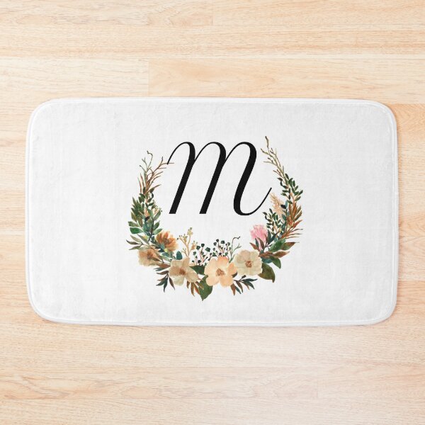 Item preview, Autumn Floral Monogram | Monogram Letter M designed and sold by JustSeasons.