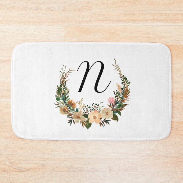Item preview, Autumn Floral Monogram | Monogram Letter N designed and sold by JustSeasons.