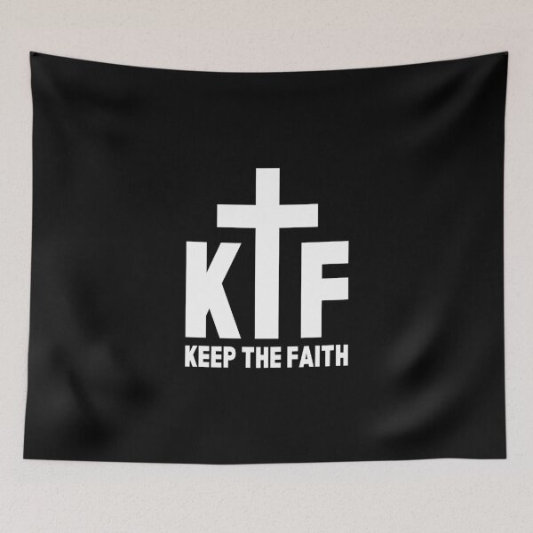 Item preview, KTF - Keep the Faith  - inspirational advice quote with cross designed and sold by Art4Motivation.