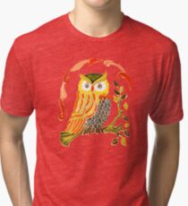 Lovely Cute Owl Tri-blend T-Shirt
