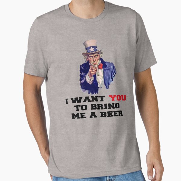 Vista previa del artículo con la obra «QUIERO QUE ME TRAIGAS UNA CERVEZA», diseñado y vendido por limitlezz.