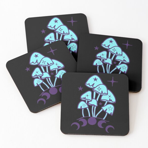 Item preview, Psychedelic Blue Goblincore Aesthetic Dark Academia Cottagecore Mushroom designed and sold by Vegginitup.