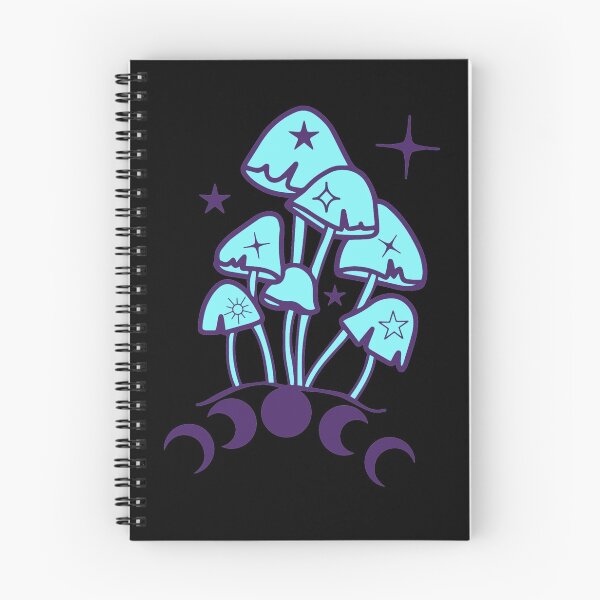 Item preview, Psychedelic Blue Goblincore Aesthetic Dark Academia Cottagecore Mushroom designed and sold by Vegginitup.
