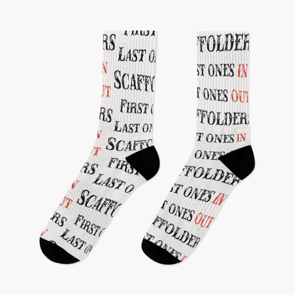 Item preview, SCAFFOLDERS FIRST ONES IN/ LAST ONES OUT BK designed and sold by ScaffoldMob.