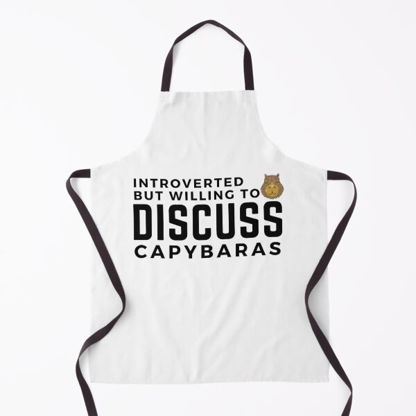 Item preview, Introverted but willing to discuss capybaras, funny capybara, cute hamster  designed and sold by oufa.