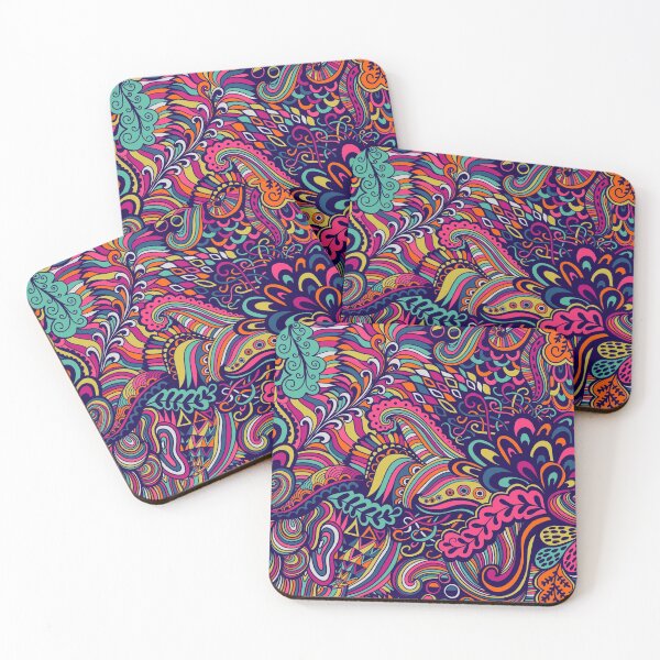 Item preview, Abstract Flowers Multicolored  designed and sold by Athena Milonas.