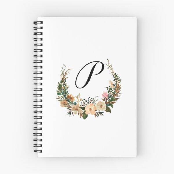Item preview, Autumn Floral Monogram | Monogram Letter P designed and sold by JustSeasons.