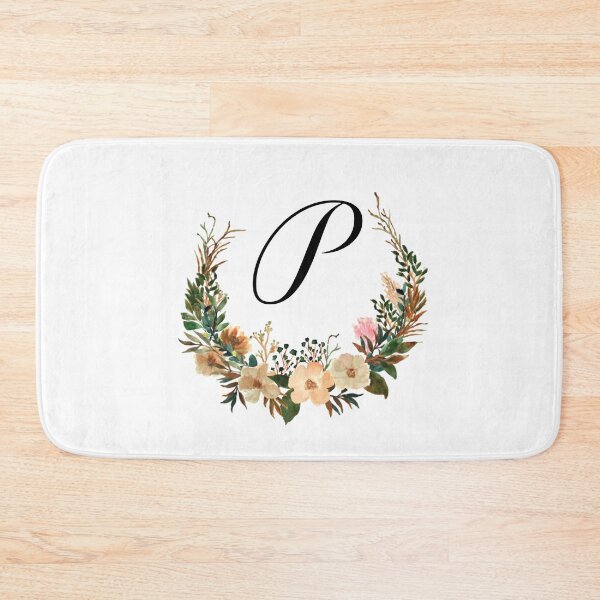 Item preview, Autumn Floral Monogram | Monogram Letter P designed and sold by JustSeasons.