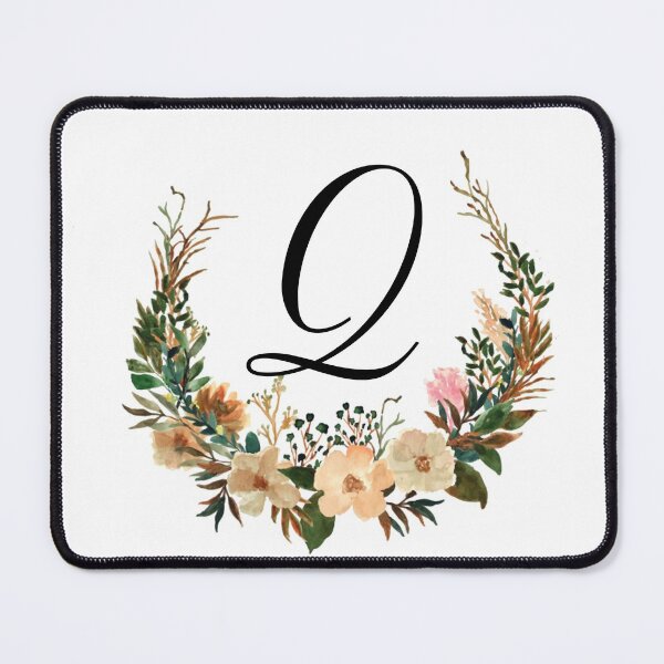 Item preview, Autumn Floral Monogram | Monogram Letter Q designed and sold by JustSeasons.