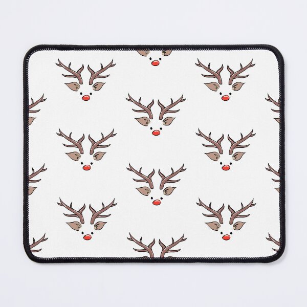 Item preview, Kawaii Christmas Red Nose Reindeer designed and sold by Missing In Art.