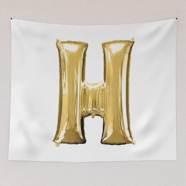 Item preview, Gold Foil Mylar Balloon Letter H designed and sold by ArcherAshleyArt.