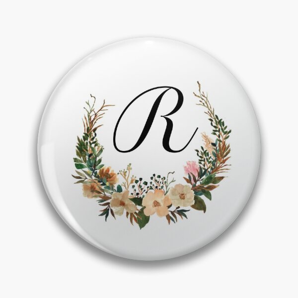 Item preview, Autumn Floral Monogram | Monogram Letter R designed and sold by JustSeasons.