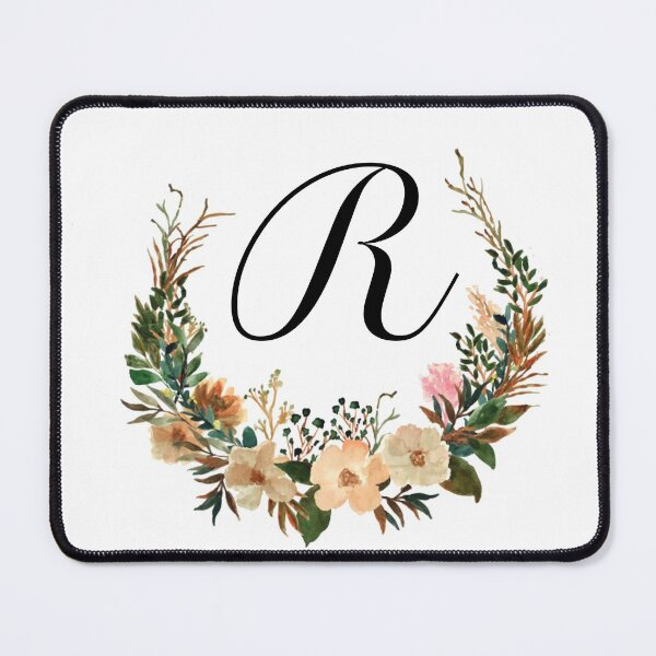 Item preview, Autumn Floral Monogram | Monogram Letter R designed and sold by JustSeasons.