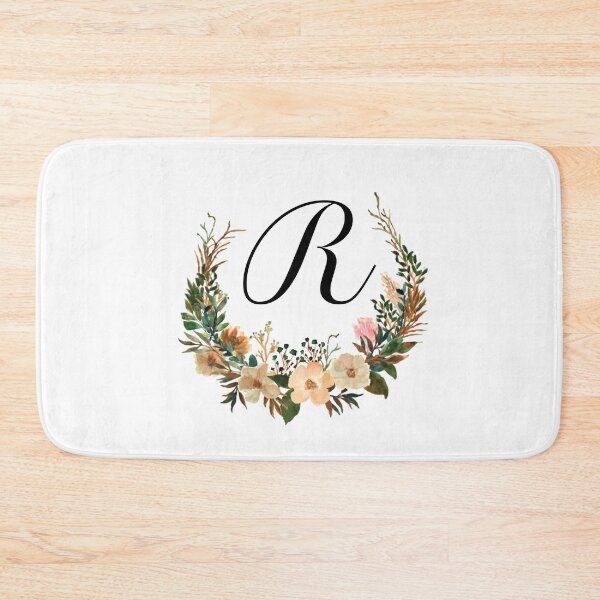 Item preview, Autumn Floral Monogram | Monogram Letter R designed and sold by JustSeasons.