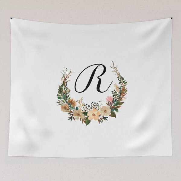 Item preview, Autumn Floral Monogram | Monogram Letter R designed and sold by JustSeasons.