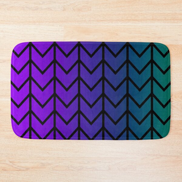 Item preview, Purple, Blue, Green Striped Gradient Chevron designed and sold by ColorPopArtBoutique.