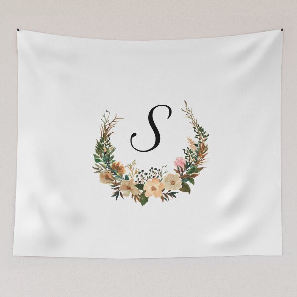 Item preview, Autumn Floral Monogram | Monogram Letter S designed and sold by JustSeasons.