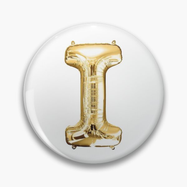 Item preview, Gold Foil Mylar Balloon Letter I designed and sold by ArcherAshleyArt.