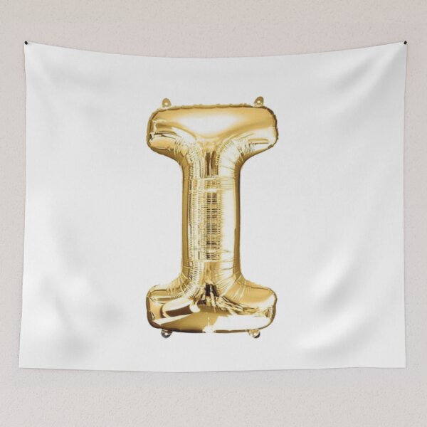 Item preview, Gold Foil Mylar Balloon Letter I designed and sold by ArcherAshleyArt.