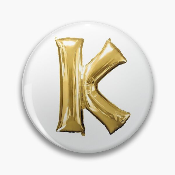 Item preview, Gold Foil Mylar Balloon Letter K designed and sold by ArcherAshleyArt.