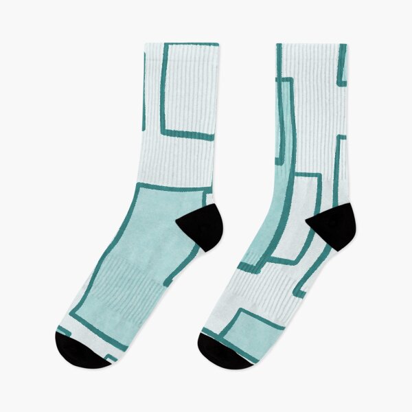 Item preview, Piet Composition in Light Teal Blue - Mid-Century Modern Minimalist Geometric Abstract designed and sold by kierkegaard.