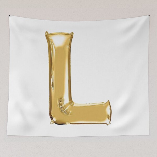 Item preview, Gold Foil Mylar Balloon Letter L designed and sold by ArcherAshleyArt.