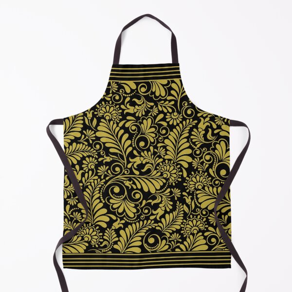Item preview, Fracturing floral mustard color detailed design designed and sold by utile style.