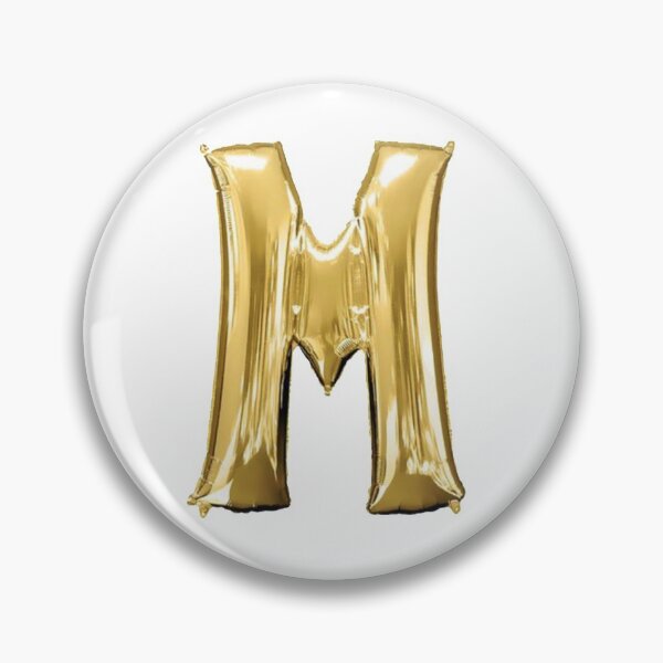 Item preview, Gold Foil Mylar Balloon Letter M designed and sold by ArcherAshleyArt.