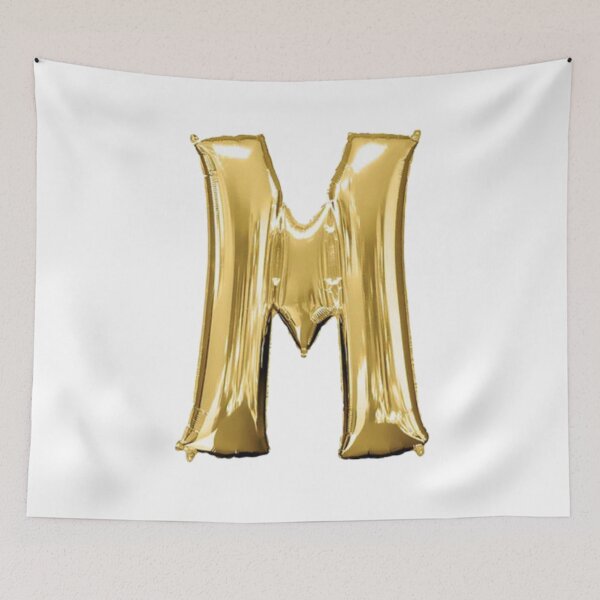 Item preview, Gold Foil Mylar Balloon Letter M designed and sold by ArcherAshleyArt.