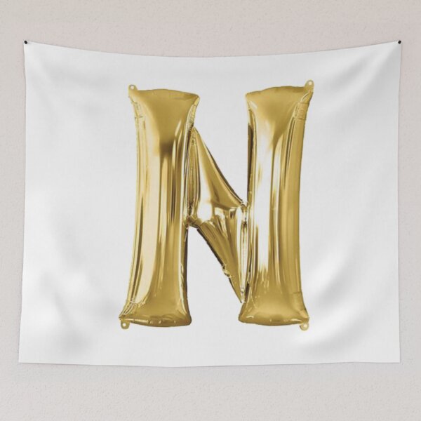 Item preview, Gold Foil Mylar Balloon Letter N designed and sold by ArcherAshleyArt.