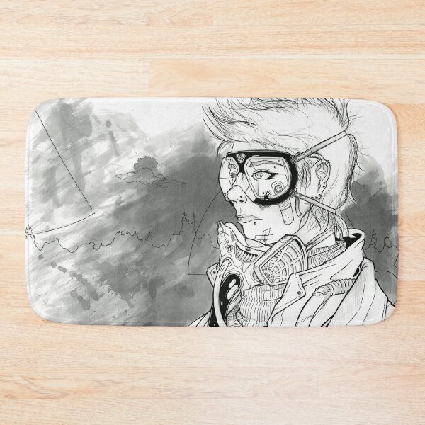 Item preview, Postapoc girl - ink illustration designed and sold by zachholmbergart.