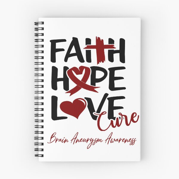 Item preview, Faith Hope Love Cure Brain Aneurysm Awareness designed and sold by Grooffos.
