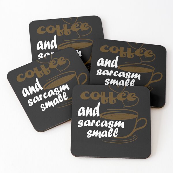 Item preview,  coffee and sarcasm small  designed and sold by Bachirdz.