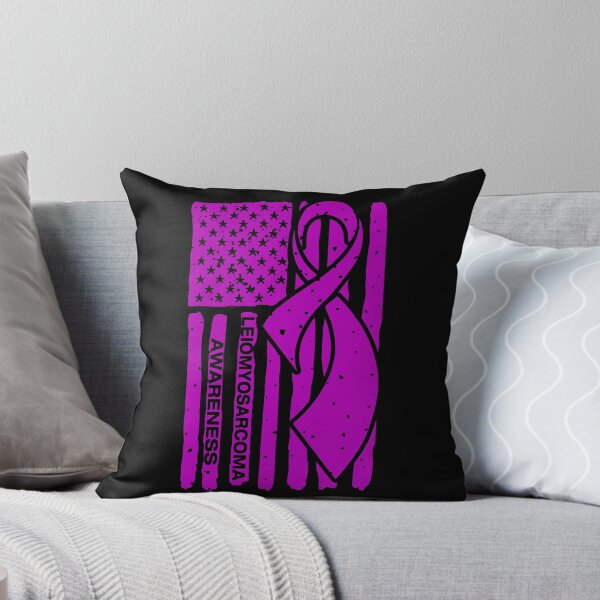 Item preview, Leiomyosarcoma Awareness Ribbon American Flag designed and sold by Tadmab.
