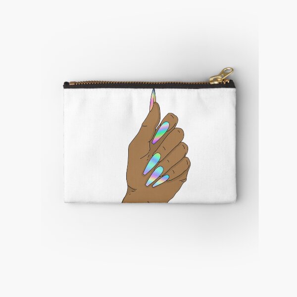 Item preview, Hand with long holographic nails designed and sold by savanamms6.