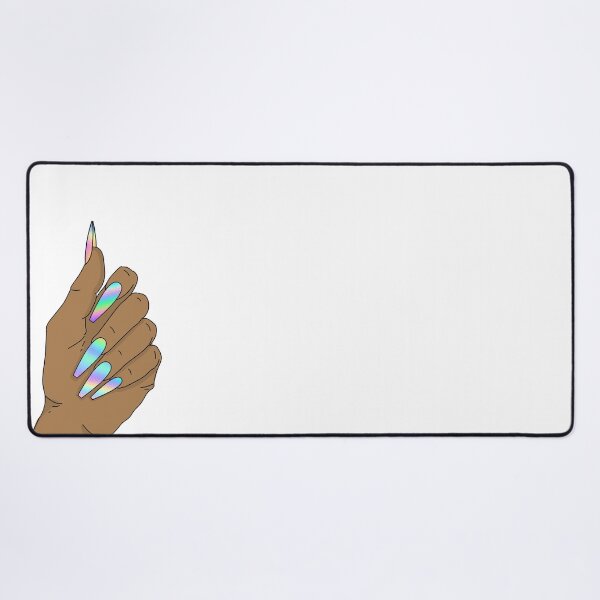 Item preview, Hand with long holographic nails designed and sold by savanamms6.
